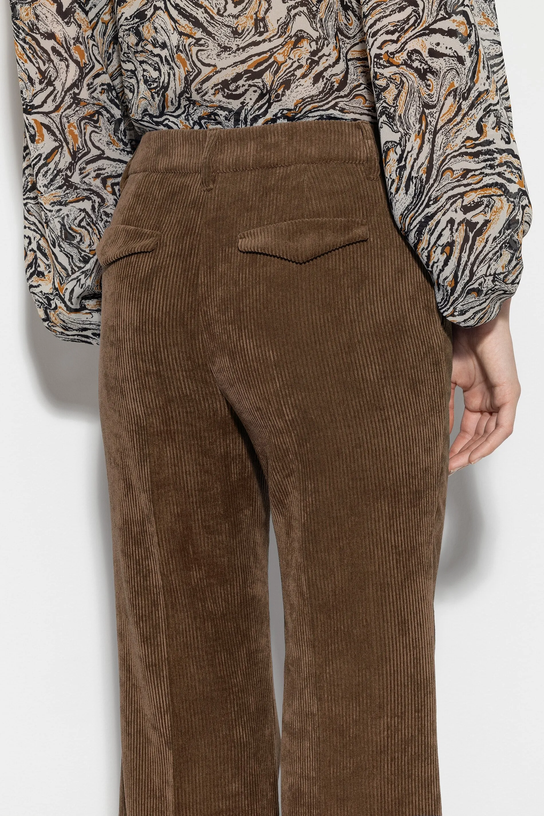 LUISA CERANO Brown Corduroy Trousers