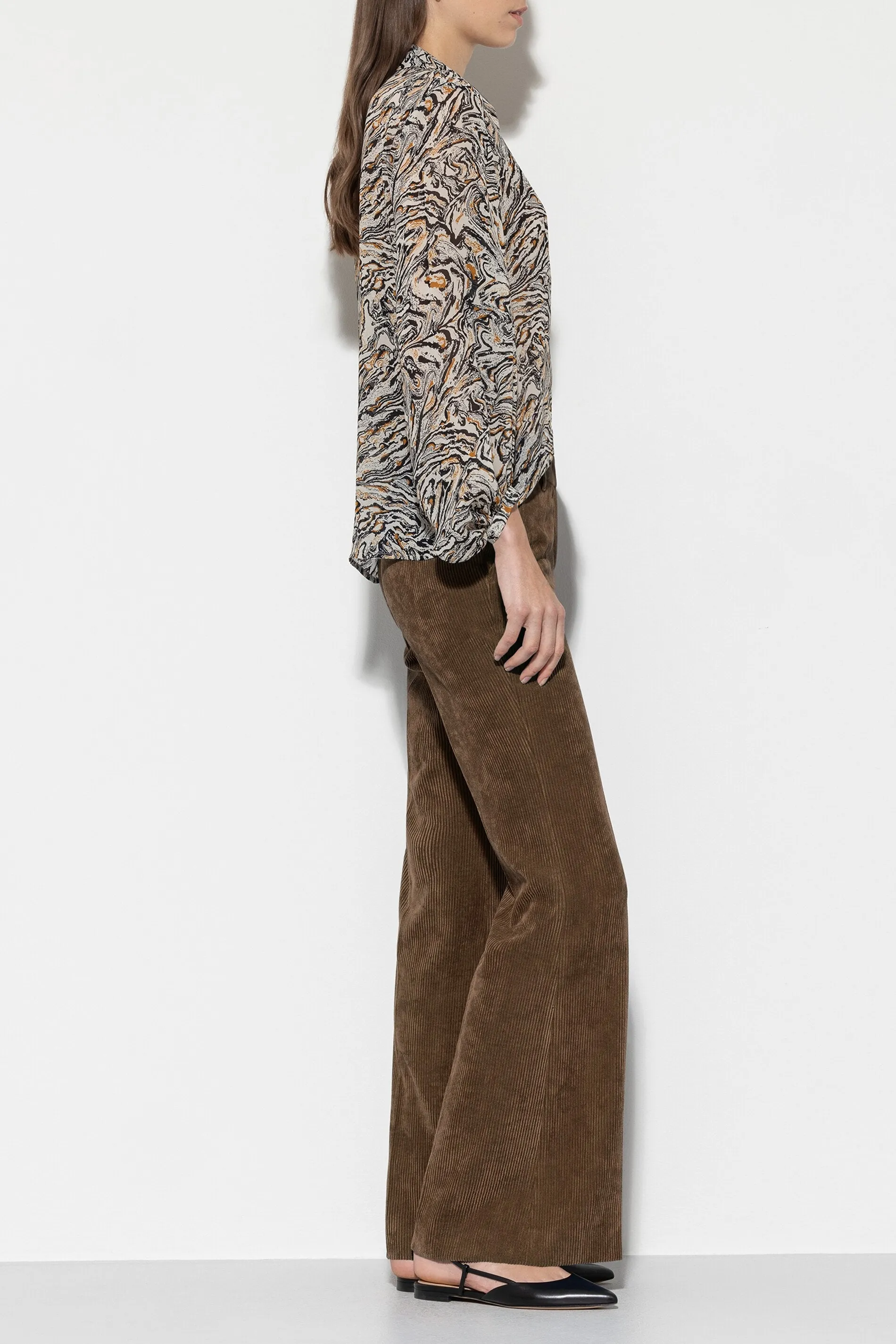 LUISA CERANO Brown Corduroy Trousers