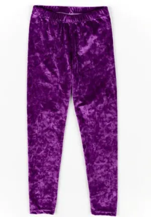 MARDI GRAS CRUSHED VELVET LEGGINGS