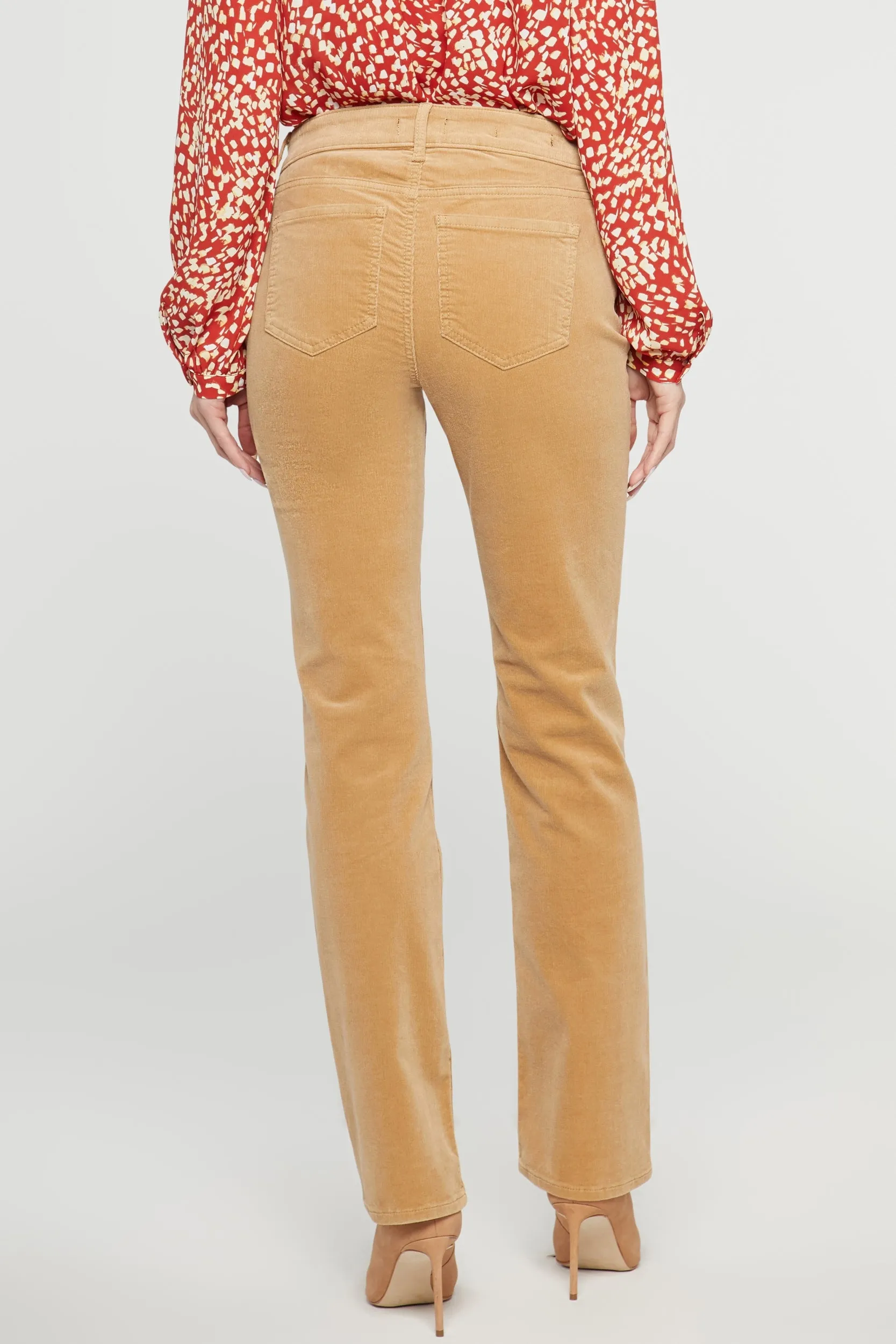 Marilyn Straight Corduroy Trouser Yellow | Crossroads