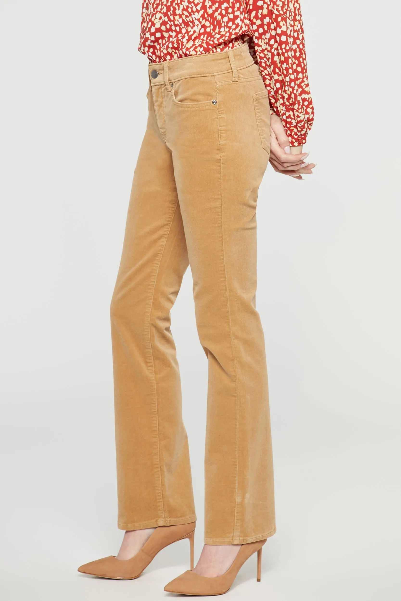 Marilyn Straight Corduroy Trouser Yellow | Crossroads