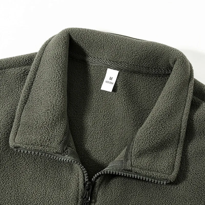 Men's Fleece-lined Thickened Lamb Wool Fleece Jacket