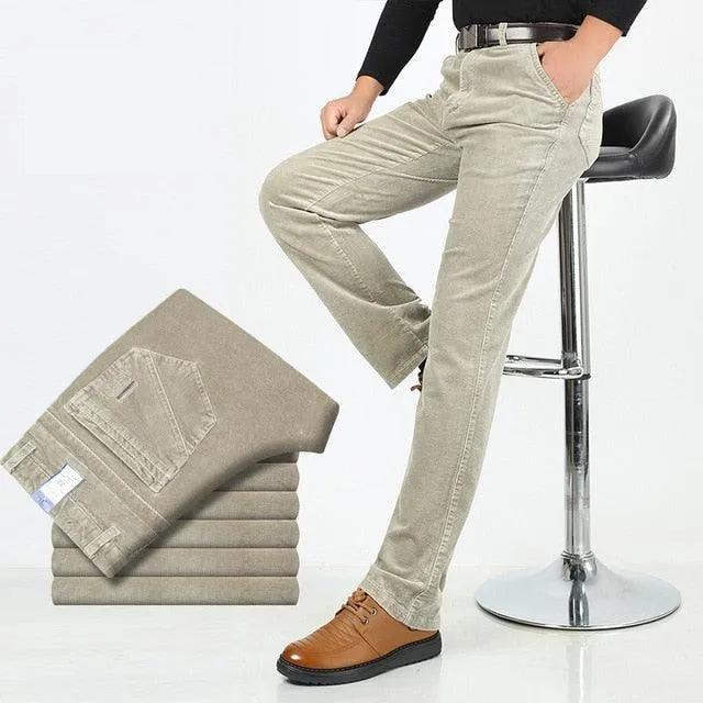 Men's Straight Leg Corduroy Pants