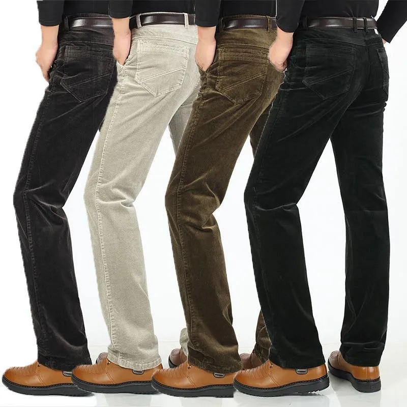 Men's Straight Leg Corduroy Pants