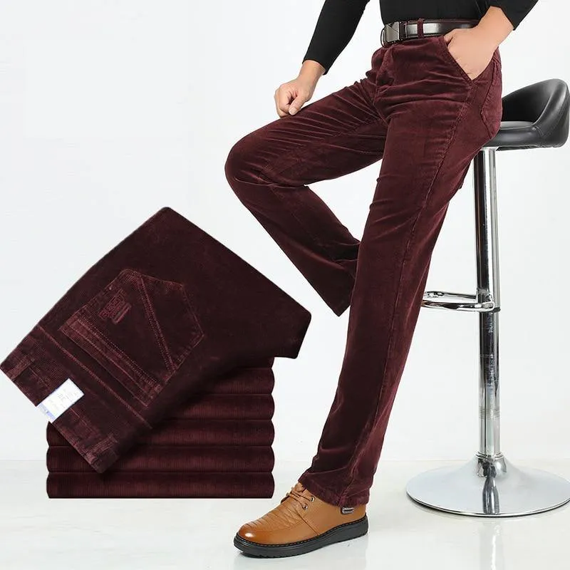 Men's Straight Leg Corduroy Pants