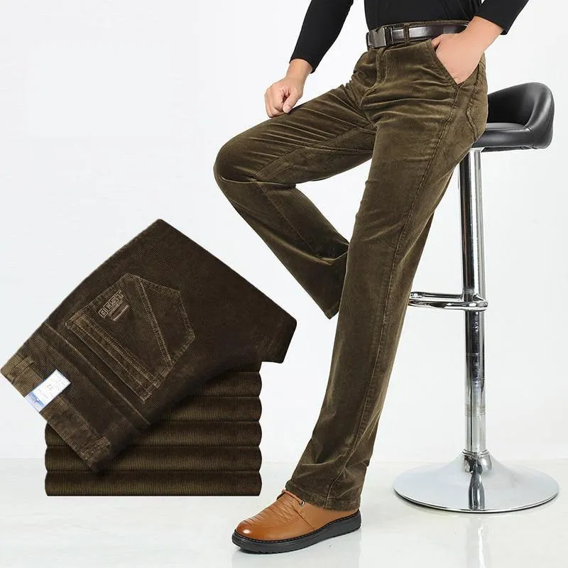 Men's Straight Leg Corduroy Pants