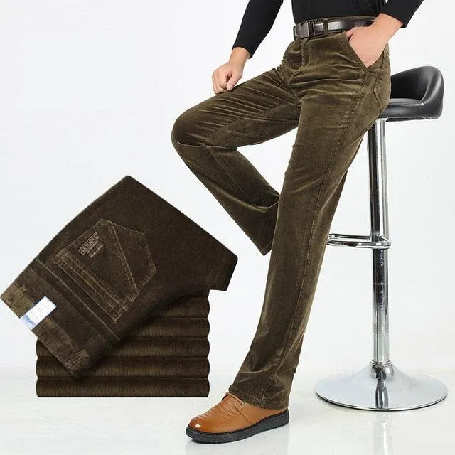 Men's Straight Leg Corduroy Pants