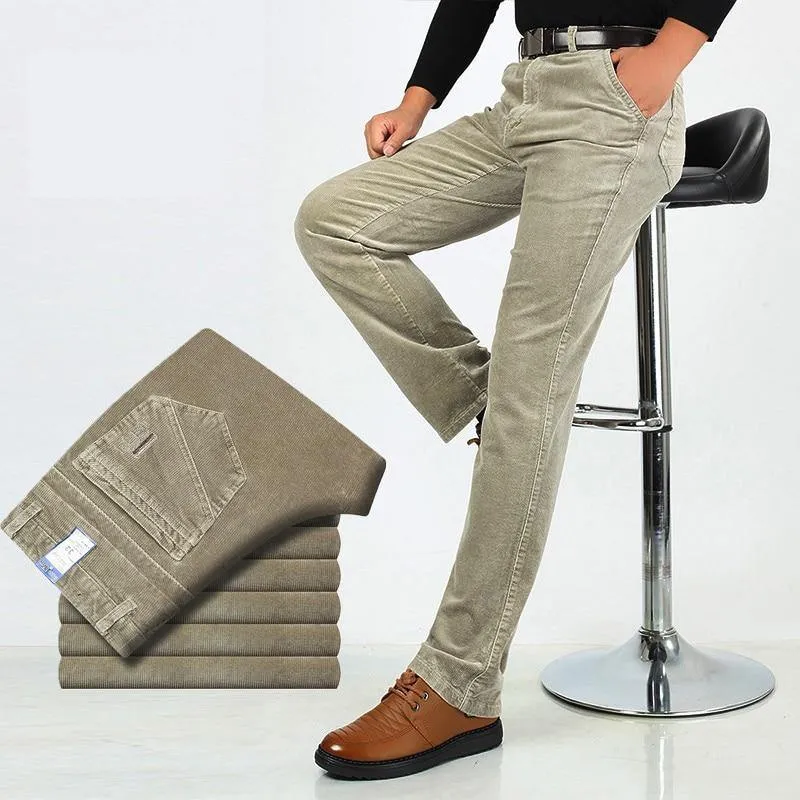 Men's Straight Leg Corduroy Pants