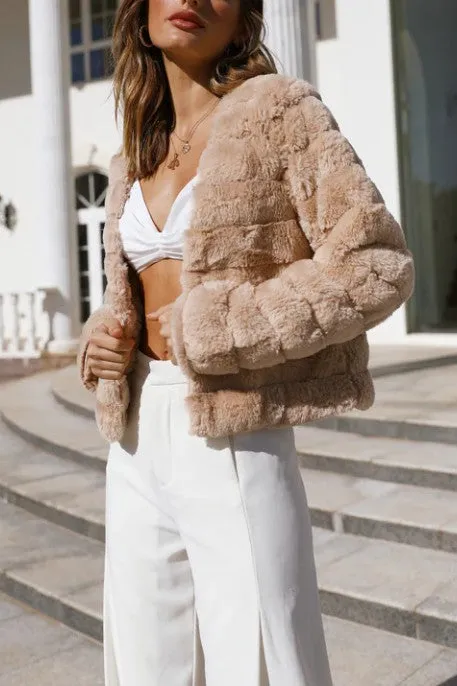 Metropolitan Luxe Faux Fur Jacket