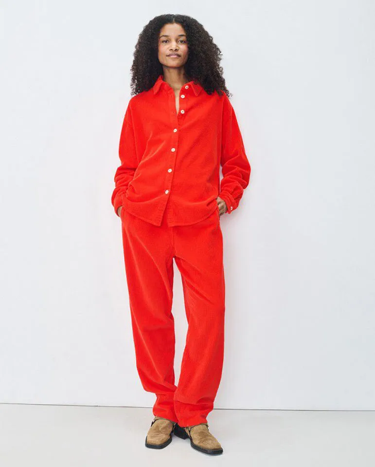 Padow Cord trouser Strawberry