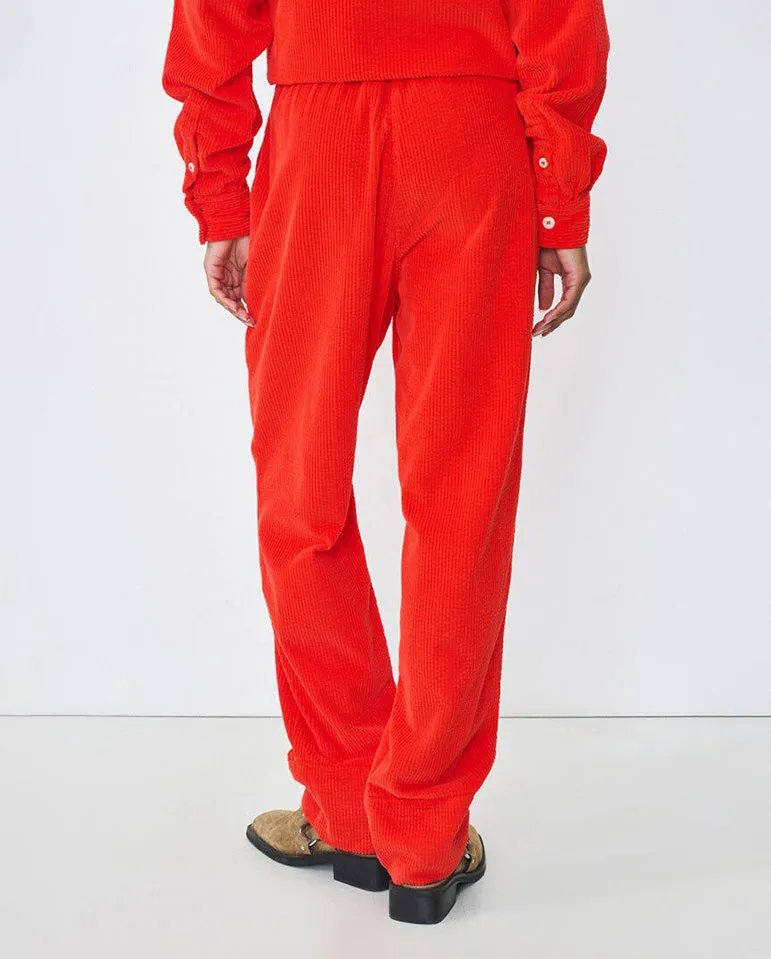 Padow Cord trouser Strawberry