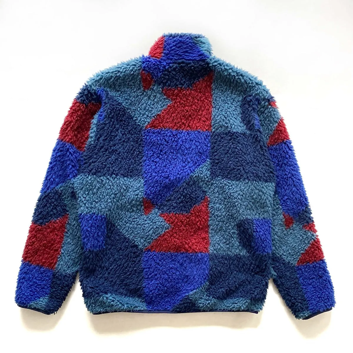 Patagonia Fall ‘14 Deep Pile Blocks Glass Retro X Fleece Cardigan Jacket