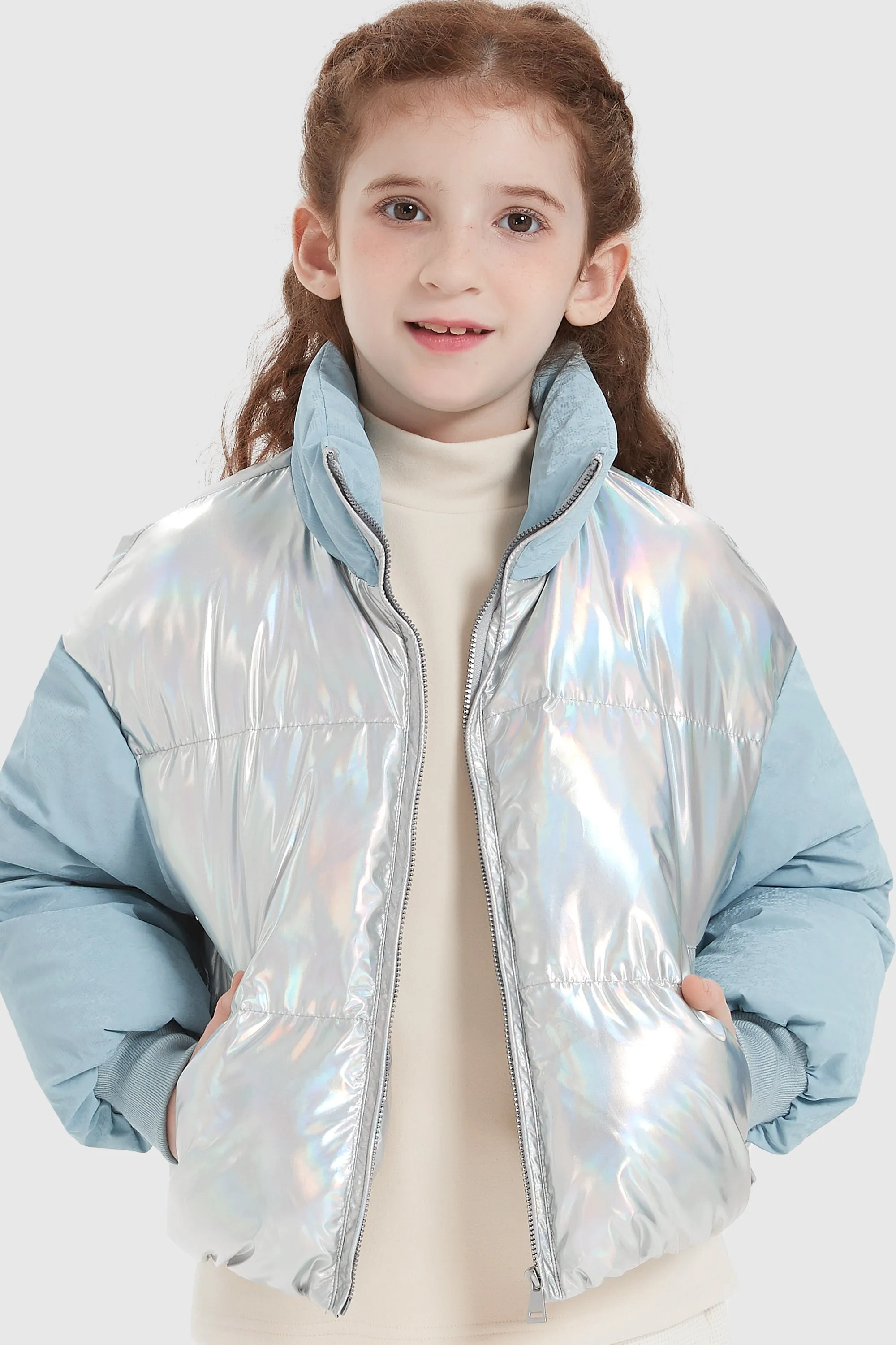 Puff-O Colorlay Kids Cropped Puffer