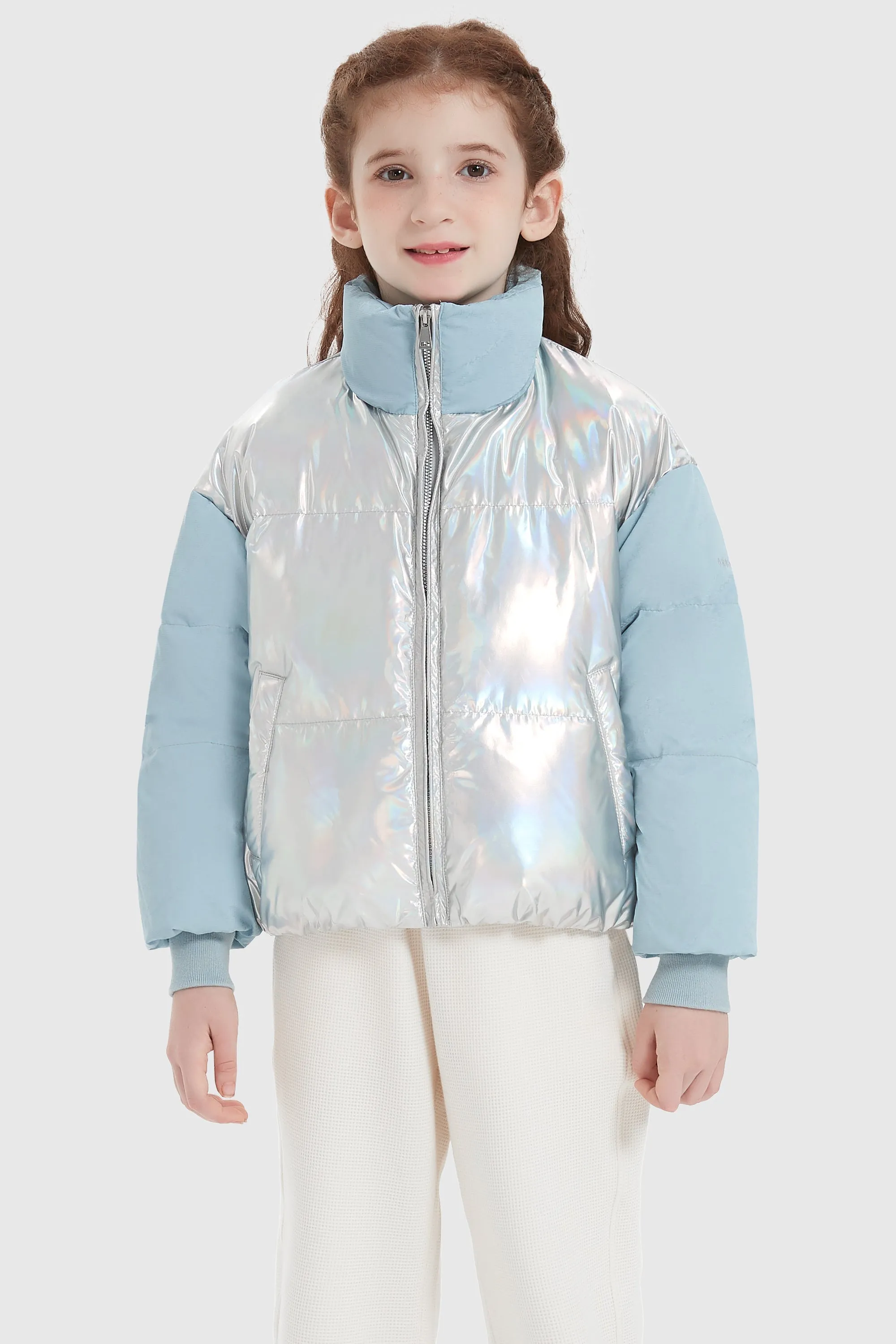 Puff-O Colorlay Kids Cropped Puffer