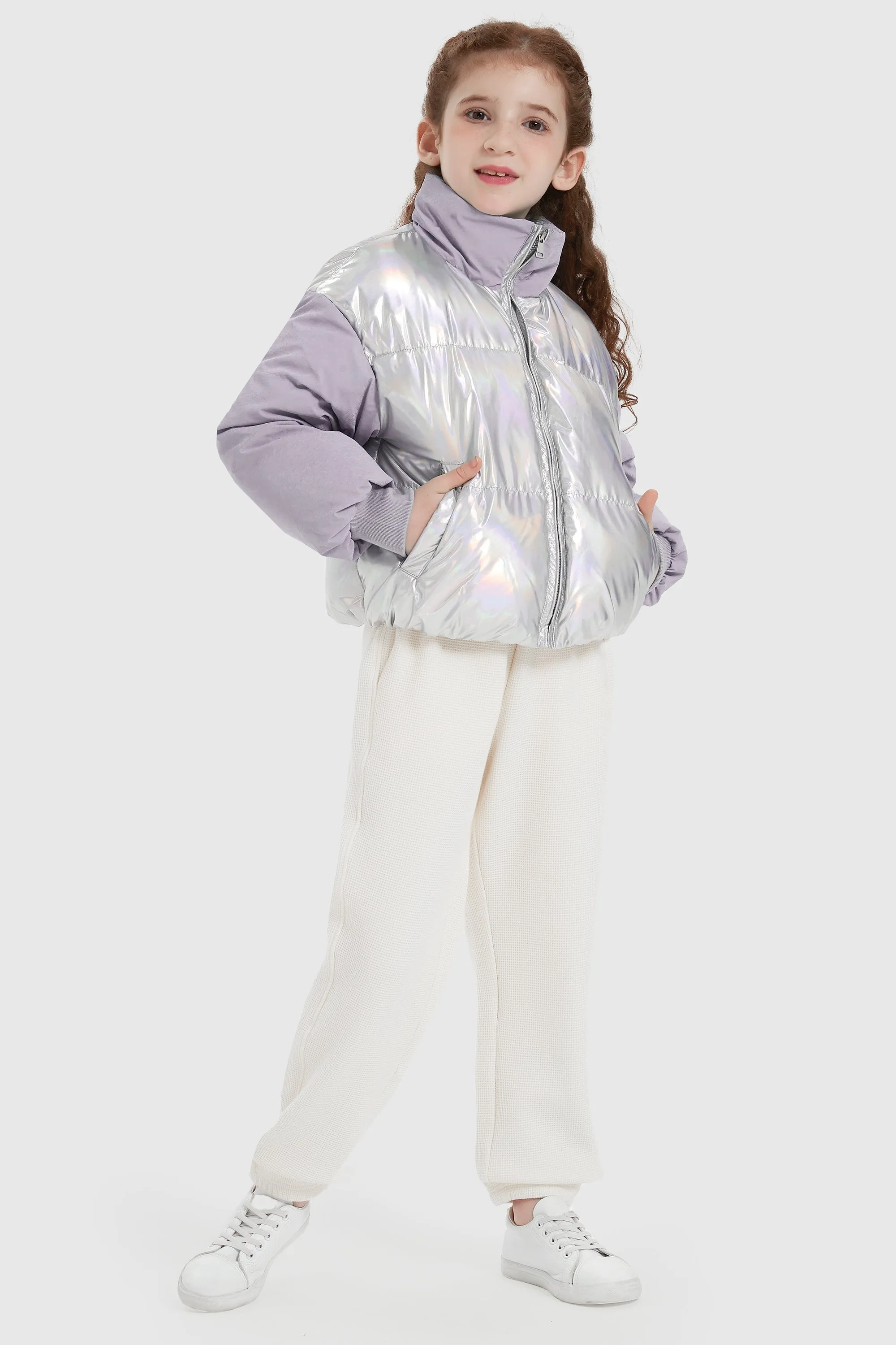 Puff-O Colorlay Kids Cropped Puffer