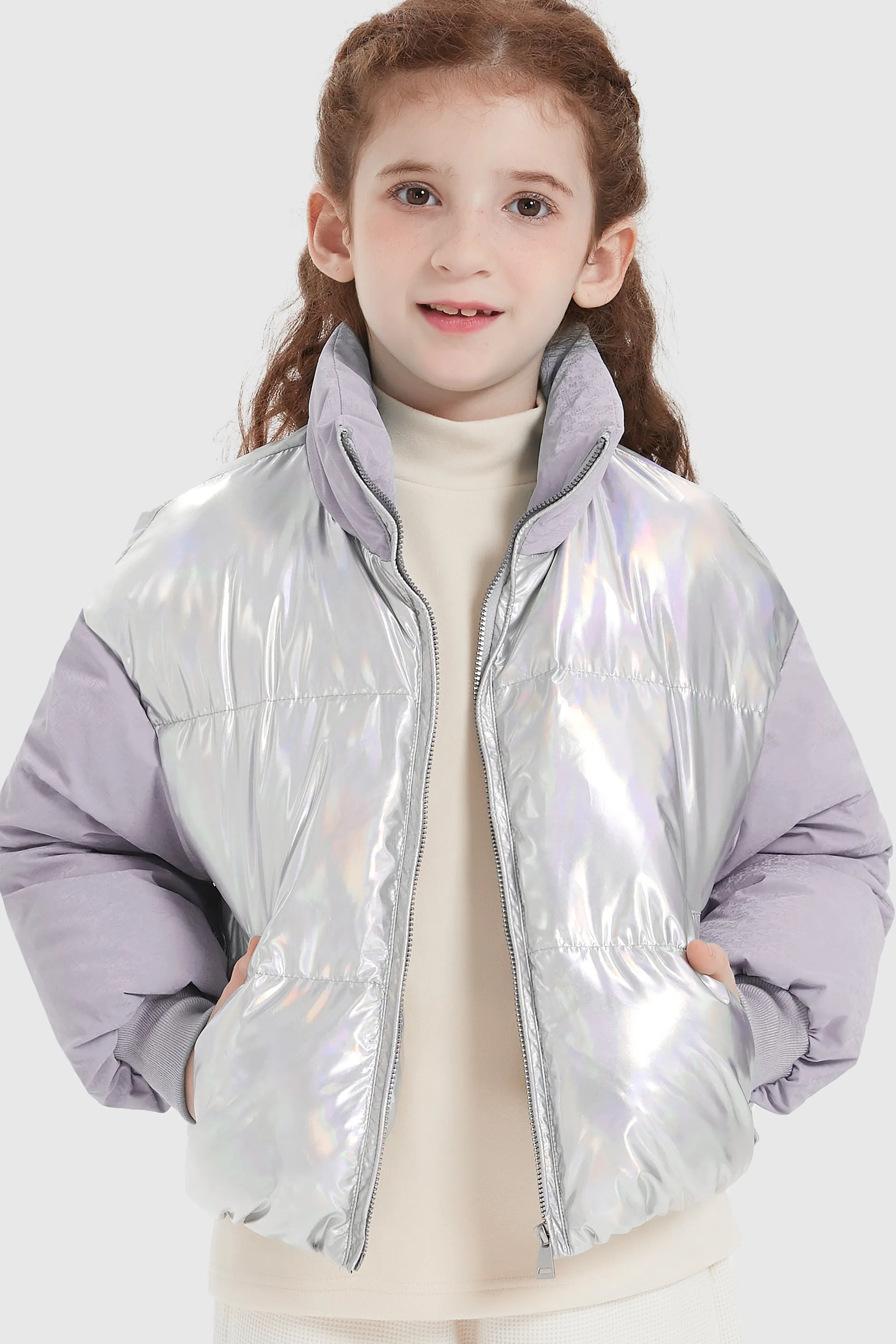 Puff-O Colorlay Kids Cropped Puffer