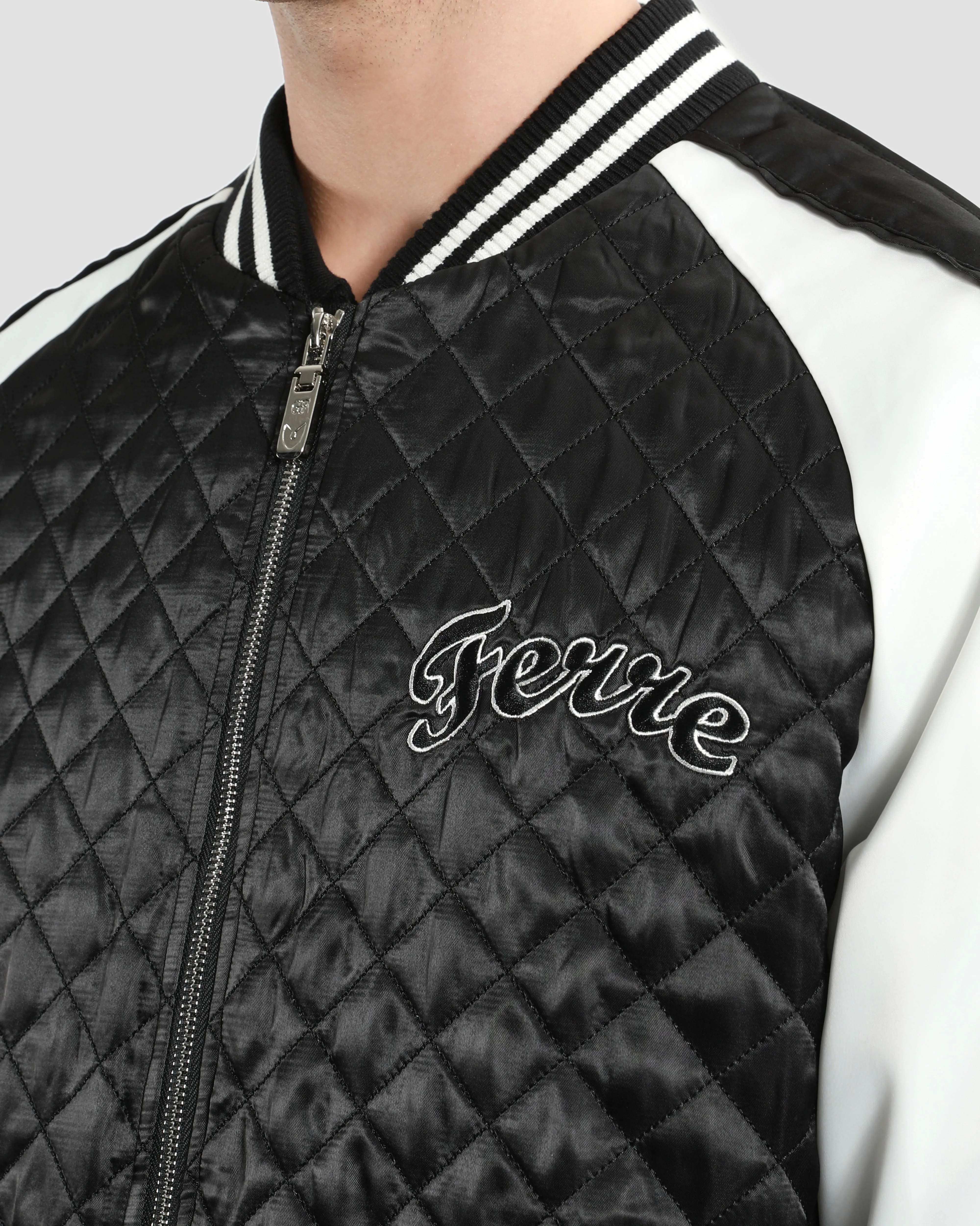 Quilted Varsity Jacket