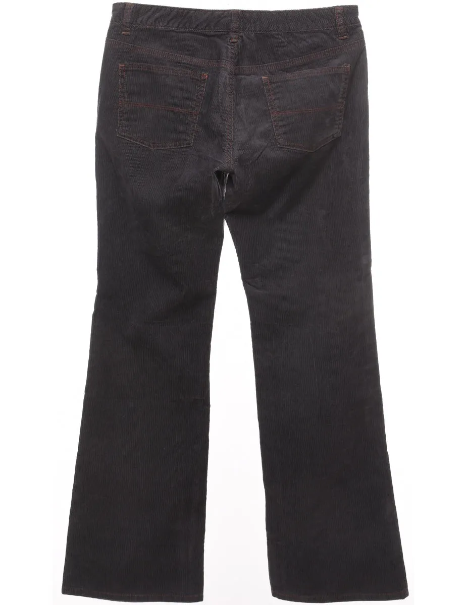 Ralph Lauren Corduroy Fabric Dark Grey Casual Trousers - W33 L32