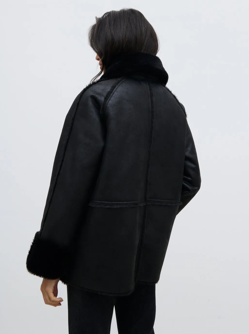 Sawyer Aviator Coat - Black