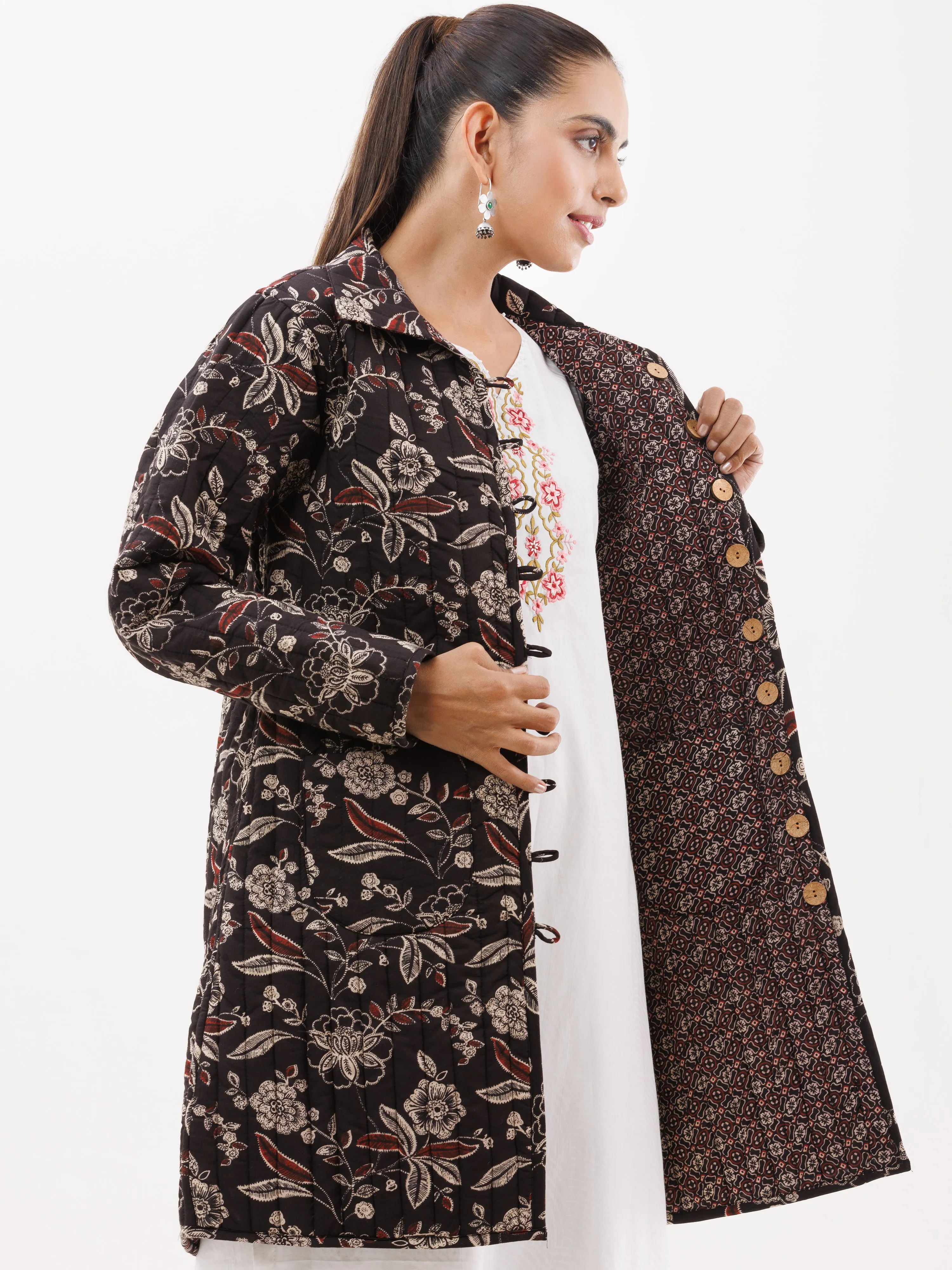 Shishir Sumeera Quilted Reversible Jacket