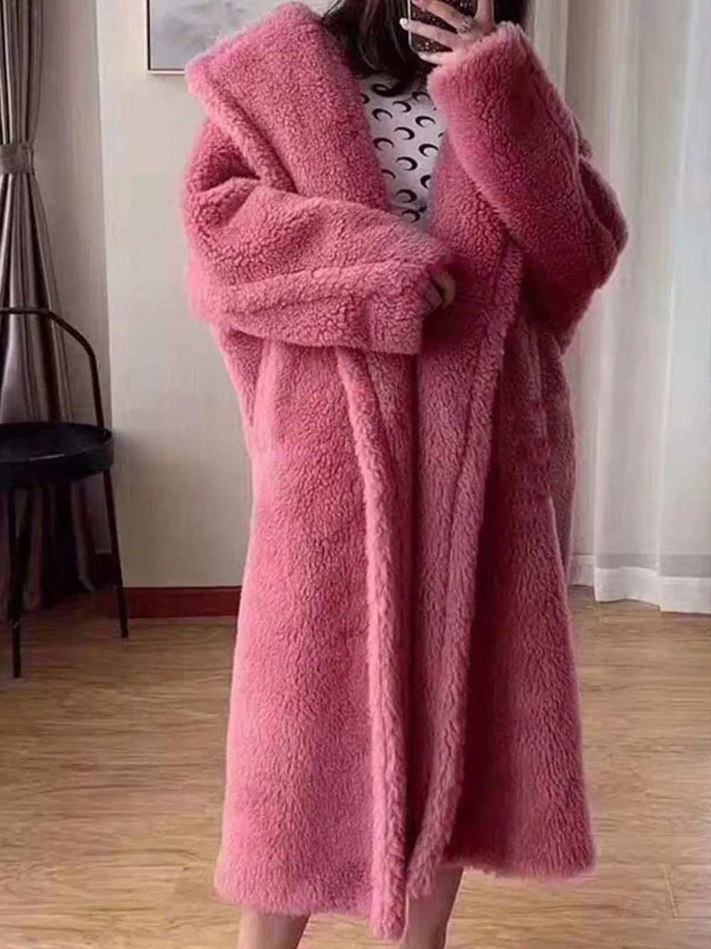 SIMBO Faux Fur Teddy Bear Coat