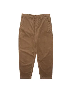 Sunspel Womens Corduroy Trousers Dark Camel