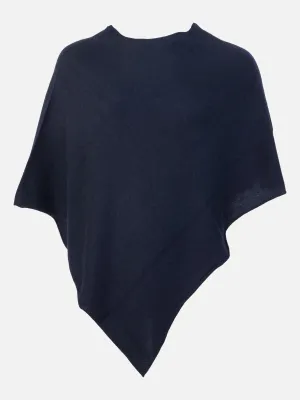 SY-24001 Poncho - 100% Cashmere - Accesories - Dark Blue