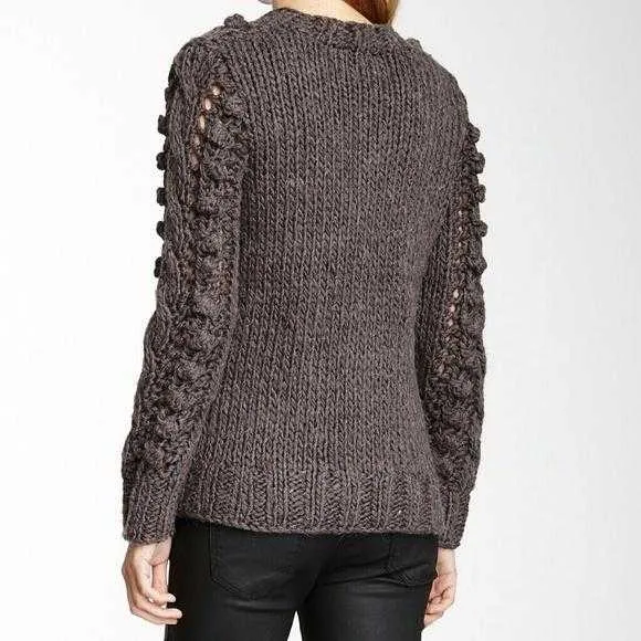 Thick Soft Cable Knot Sweater