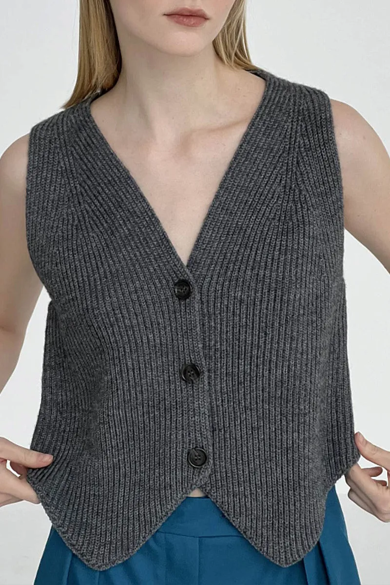 TJ0263 Knitted Vest Top