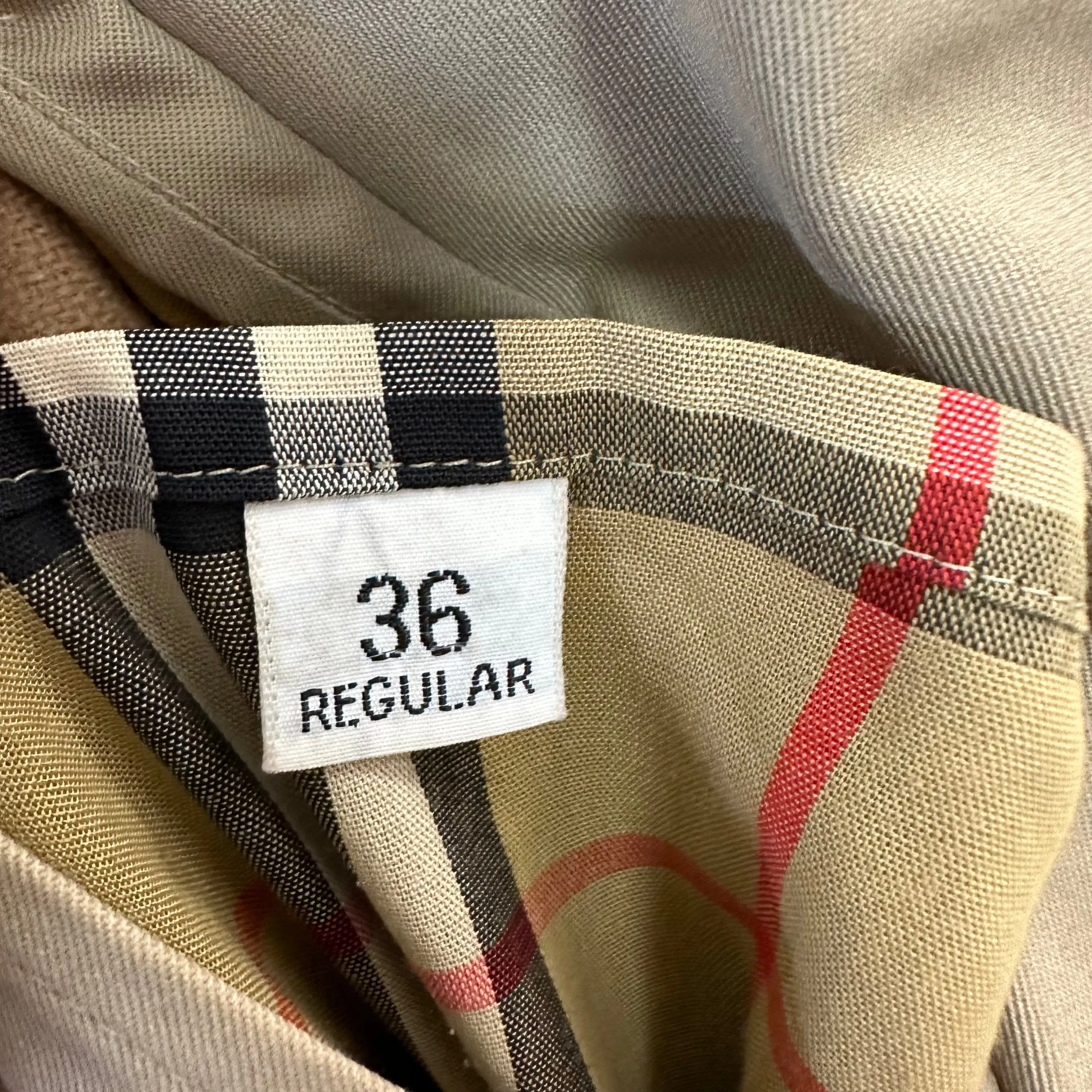 Vintage Burberry Trench Coat Long Nova Check Removable Wool Lining 36 Regular