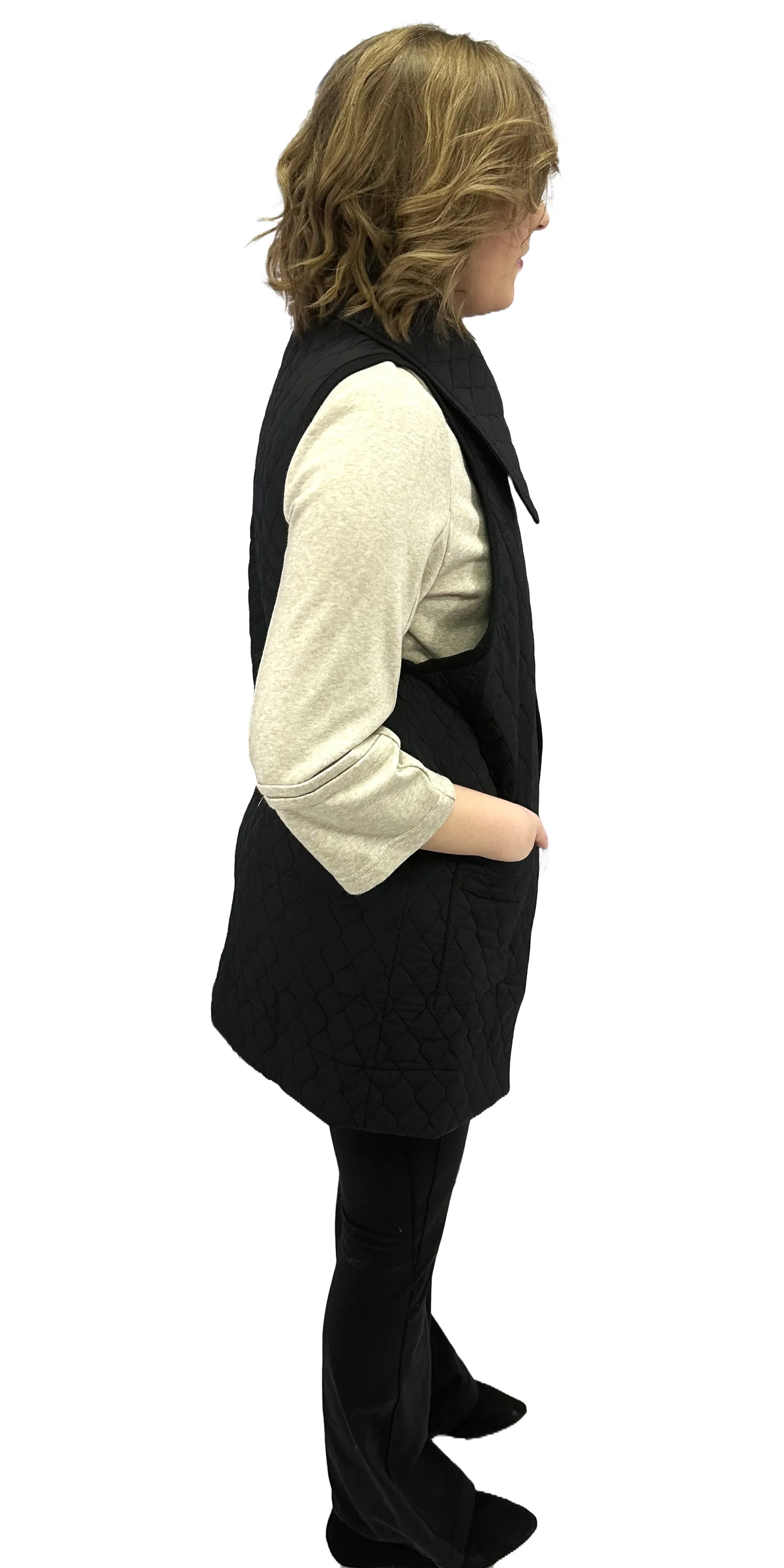 Woven Knitted Padded Vest